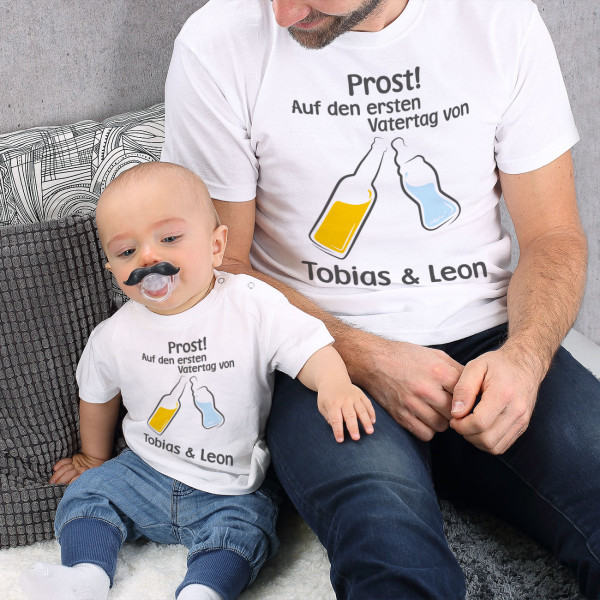Vater und Sohn Shirts zum ersten Vatertag